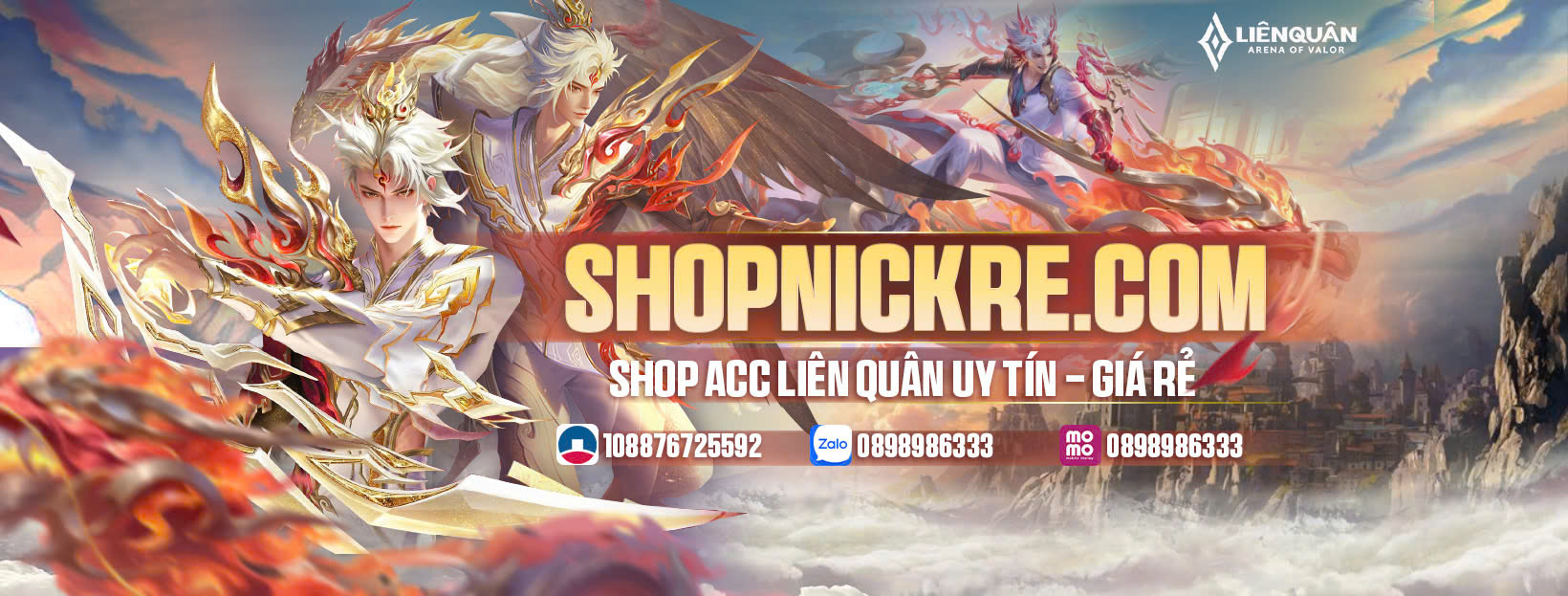 SHOP ACC LIÊN QUÂN UY TÍN - CHẤT LƯỢNG